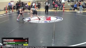 105 lbs Semifinal - Waylon Enger, St. Francis Gladiators vs Grant Robinson, TMB/WWG