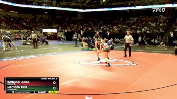 155 Class 1 lbs Cons. Round 2 - Madysen Rayl, Versailles vs Karydon Jones, Gallatin