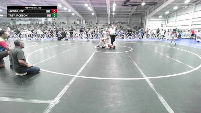 85 lbs Rr Rnd 2 - Jacob Lutz, Mat Warriors PWC vs Trey Jackson, Ragin Raisins Fredonia ES