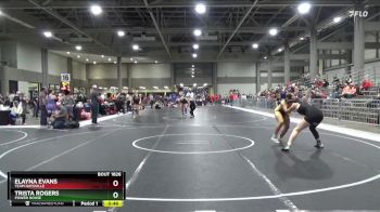 155 lbs Cons. Semi - Elayna Evans, Team Haysville vs Trista Rogers, Power House