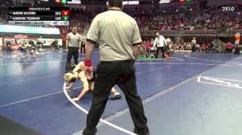 2A-120 lbs Champ. Round 1 - Jaron Jacobs, Greene County vs Carson Tedrow, Carroll