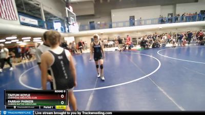 112-117 lbs Round 5 - Farrah Parker, Carbon Raptor Wrestling vs Taitum Koyle, Champions Wrestling Club