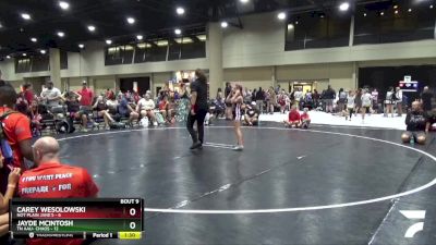 77 lbs Round 3 (6 Team) - Carey Wesolowski, Not Plain Jane`s vs Jayde McIntosh, TN AAU- Chaos