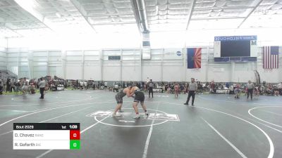 215 lbs Quarterfinal - David Chavez, Rancho Bernardo WC vs Richie Goforth, Big Bear Grapplers