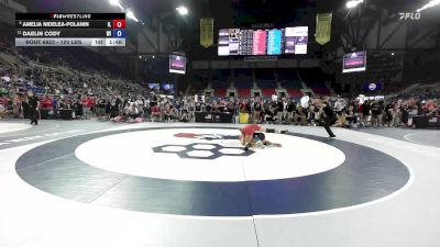120 lbs Cons. Quarters - Amelia Nidelea-Polanin, IL vs Daelin Cody, WI