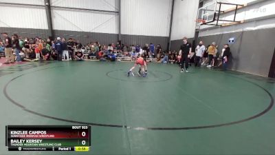 73-79 lbs 1st Place Match - Bailey Kersey, Thunder Mountain Wrestling Club vs Kinzlee Campos, Sunnyside Ironman Wrestling