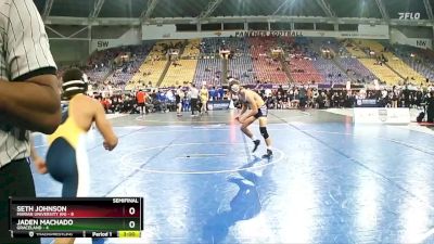 149 lbs Semis (4 Team) - Jaden Machado, Graceland vs Seth Johnson, Marian University (IN)