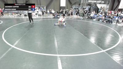 138 lbs Jacksen Carter, South Dakota Red vs Mason Rohr, Ohio Scarlet