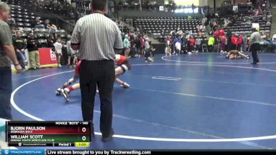 140 lbs 1st Place Match - William Scott, Odessa Youth Wrestling Club vs Bjorn Paulson, Nebraska Boyz