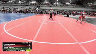 75 lbs Quarterfinal - Cayden Mango, STL Warrior-AA  vs Aidyn Bryant, Palmyra Youth Wrestling Club-AAA