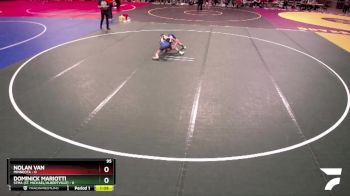 95 lbs Finals (8 Team) - Dominick Mariotti, STMA (St. Michael/Albertville) vs Nolan Van, Minneota