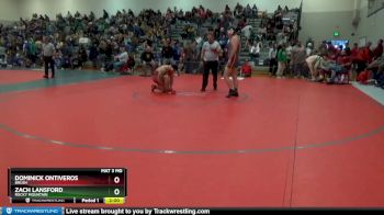 215 lbs Champ. Round 2 - Zach Lansford, Rocky Mountain vs Dominick Ontiveros, Brush
