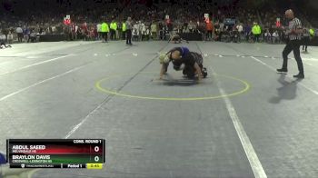 D2-113 lbs Cons. Round 1 - Abdul Saeed, Melvindale HS vs Braylon Davis, Croswell-Lexington HS