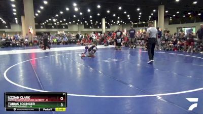 70 lbs Round 3 (8 Team) - Uzziah Clark, North Desoto Wrestling Academy vs Tobias Solinger, The Untouchables