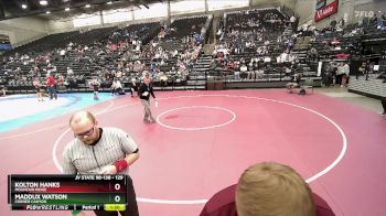 129 lbs Champ. Round 2 - Maddux Watson, Corner Canyon vs Kolton Hanks, Mountain Ridge