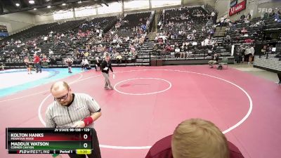 129 lbs Champ. Round 2 - Maddux Watson, Corner Canyon vs Kolton Hanks, Mountain Ridge