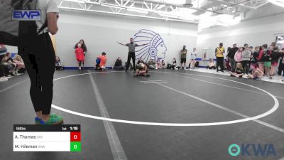 58 lbs Rr Rnd 1 - Ayden Thomas, OKC Saints Wrestling vs Mason Hileman, Shelton Wrestling Academy