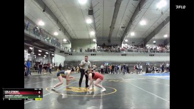 155 lbs Champ. Round 1 - Leila Eyberg, Nixa Youth Wrestling vs Hayden Langley, Team North Stars Wrestling Club