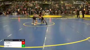 120 lbs Quarterfinal - Corbin Hoefer, Neligh-Oakdale vs Koby Tyler, Con-kids Wrestling CLub