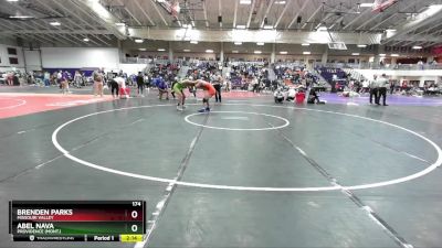 174 lbs Quarterfinal - Abel Nava, Providence (Mont.) vs Brenden Parks, Missouri Valley