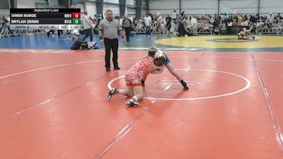 88 lbs Round 1 - 9:00am Saturday - Brylan Zerbe, Mat Assassins vs Owen Runge, Minnesota Funky Singlets