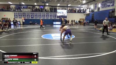 141 lbs Semifinal - Sean Conway, Chicago vs Andrew Weiss, Loras