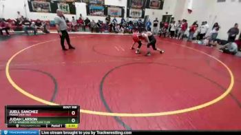 145 Boys Cons. Round 3 - Juell Sanchez, Prairie View High vs Judah Larson, Little Warriors Wrestling Club