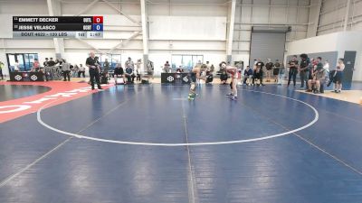 120 lbs Champ. Rd Of 32 - Emmett Decker, Outlaw vs Jesse Velasco, OCRTC