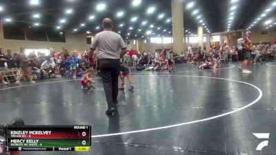 48 lbs Round 1 (4 Team) - Kinzley Mckelvey, Trojan WA vs Mercy Kelly, Patriots WC White