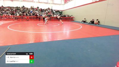 132 lbs Consi Of 8 #1 - Evan Harris, Marlborough vs Grayson Loeffel, Scituate