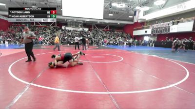 134 lbs Cons. Round 1 - Noah Albertson, San Marin vs Royden Liang, American