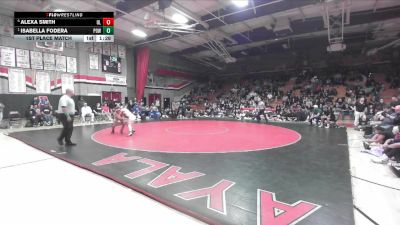 110 lbs 1st Place Match - Isabella Fodera, Poway vs Alexa Smith, Orange Lutheran