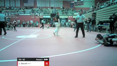 12U - 82 lbs Champ. Round 1 - Zae'ion Stovall, Mishawaka Wrestling Club vs Noah Creighbaum, Hybrid Wrestling Club