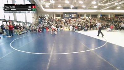 165 lbs Cons. Round 3 - Kai Olsen, Logan vs Wyatt Hanks, Manti