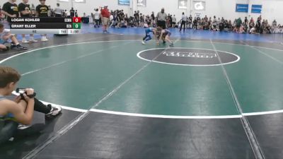 60 lbs Round 2 (6 Team) - Grant Eller, BELIEVE TO ACHEIVE vs Logan Kohler, EASTERN CAROLINA WRESTLING ACADEMY