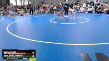 100 lbs Round 3 - Latham West, White River Hornets Wrestling Club vs Grace Loutzenhiser, Pioneer Grappling Academy