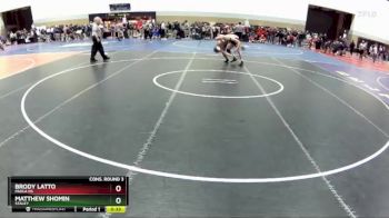 138 lbs Cons. Round 3 - Matthew Shomin, Staley vs Brody Latto, Paola HS