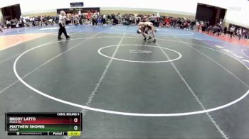 138 lbs Cons. Round 3 - Matthew Shomin, Staley vs Brody Latto, Paola HS