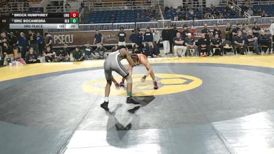 113 lbs 3rd Place - Brock Humphrey, Linsly School vs Eric Bocanegra, Blair Academy