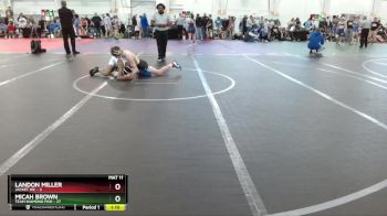 96 lbs Round 1 (10 Team) - Landon Miller, Jacket WC vs Micah Brown, Team Diamond Fish
