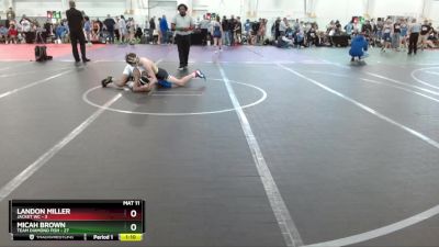 96 lbs Round 1 (10 Team) - Landon Miller, Jacket WC vs Micah Brown, Team Diamond Fish