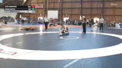 140 lbs Semifinal - Jack Simpson, Black Fox vs Jesse Gatto, Legacy Dragons