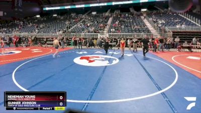 97 lbs 2nd Place Match - Nehemiah Young, Natrona Colts Wrestling vs Gunner Johnson, Touch Of Gold Wrestling Club