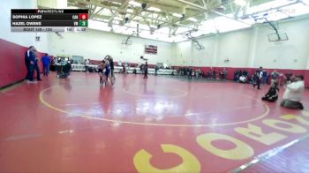 130 lbs Champ. Round 1 - Hazel Owens, Vista Murrieta vs Sophia Lopez, Canyon