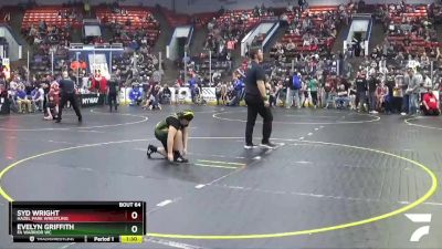 150 lbs Cons. Round 3 - Syd Wright, Hazel Park Wrestling vs Evelyn Griffith, FA Warrior WC