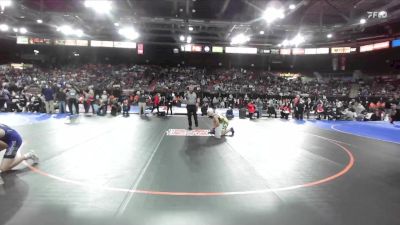 3A 120 lbs Champ. Round 1 - Kaden Schaff, Nezperce vs Devon Welch, Orofino