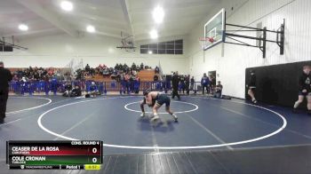 113 lbs Cons. Round 4 - Cole Cronan, Turlock vs Ceaser De La Rosa, Caruthers