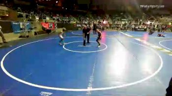 67 lbs Consi Of 16 #2 - River Barbre, Neosho Wrestling vs Corben Staples, Toss Em Up Wrestling Academy