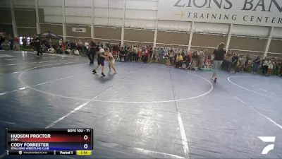 71 lbs Round 3 - Hudson Proctor, Utah vs Cody Forrester, Stallions Wrestling Club