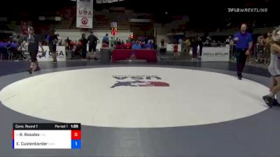 63 lbs Cons. Round 1 - Ryan Rosales, California vs Emerson Custenborder, Granite Wrestling Club